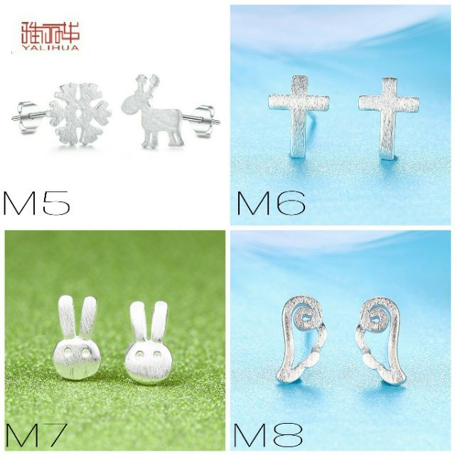 Hoa tai bạc 925 - 13 mẫu