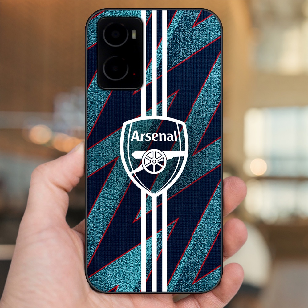 Ốp lưng Oppo A76 viền đen in hình Arsenal FC