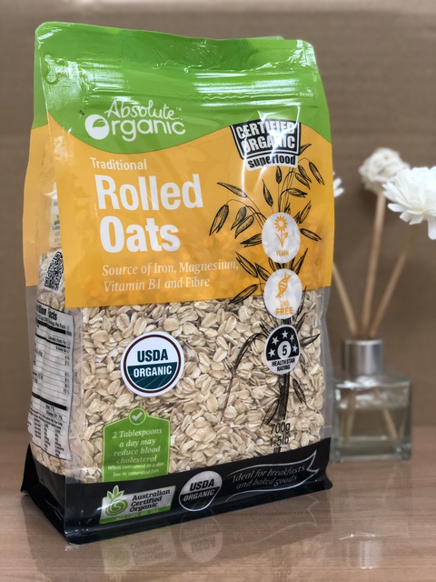Yến Mạch Úc Tươi Hữu Cơ Absolute Organic Rolled Oat 700G Nhập Khẩu 💝FREE SHIP💝 Yến Mạch Hỗ Trợ Ăn Kiêng Hàng Australia | BigBuy360 - bigbuy360.vn