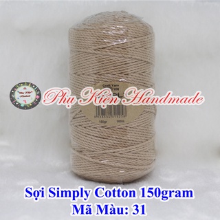 Sợi simply cotton (58k/cuộn/150 gram)