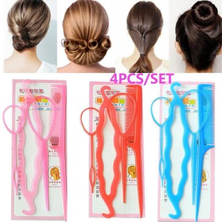 Set 4 Kẹp Tóc Tạo Kiểu Thời Trang Cho Nữ