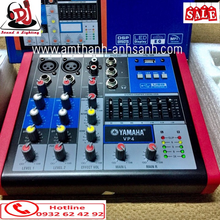 Mixer VP4, mixer MESA DE SOM karaoke, mixer mini 4 line