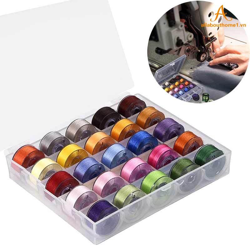Set 25 cuộn chỉ nhiều màu chuyên dụng cho máy may Brother / babylock / Janome / kenmore / Singer