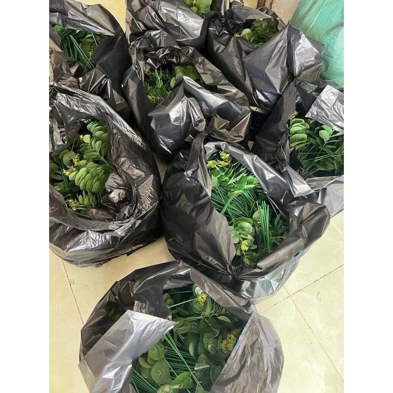 LÁ TÁO TRANG TRÍ BÓ HOA 1 CỤM 16 NHÁNH