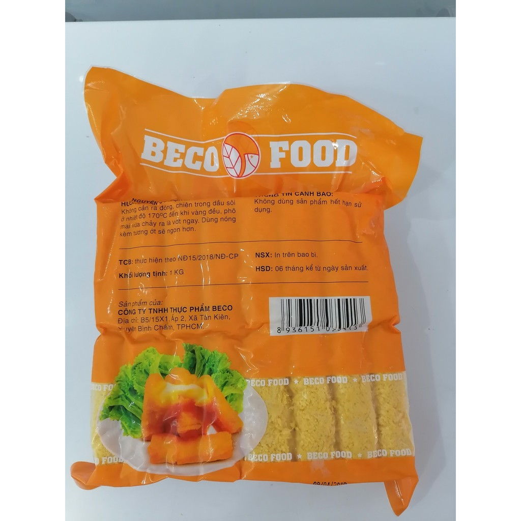 [1kg] Phô mai que [VN] BECO FOOD 30 que (nw5)