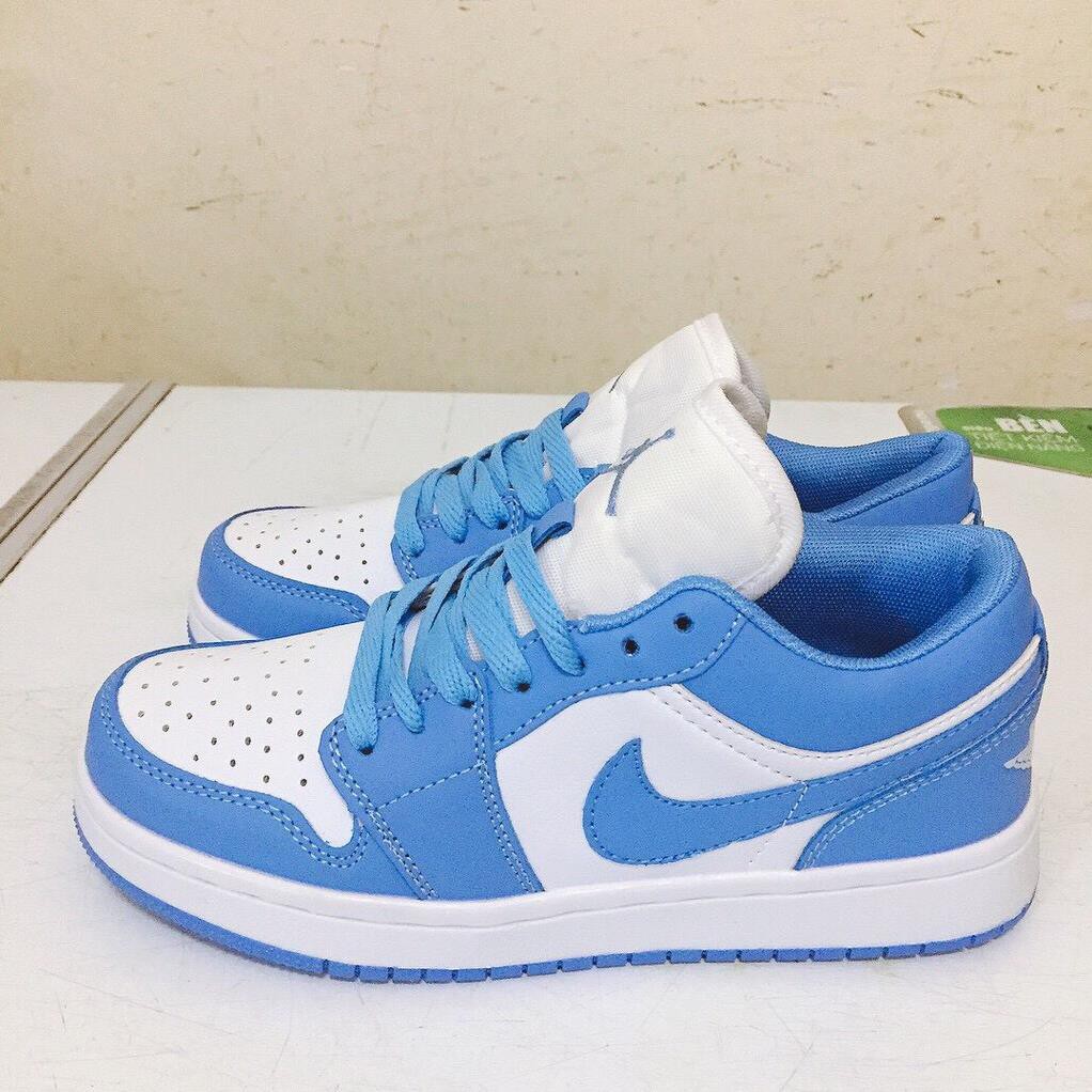 Giày sneaker 𝐍𝐈𝐊𝐄 𝐀𝐈𝐑 𝐉𝐎𝐑𝐃𝐀𝐍 1 Mid Unc University xanh dương Full size nam nữ