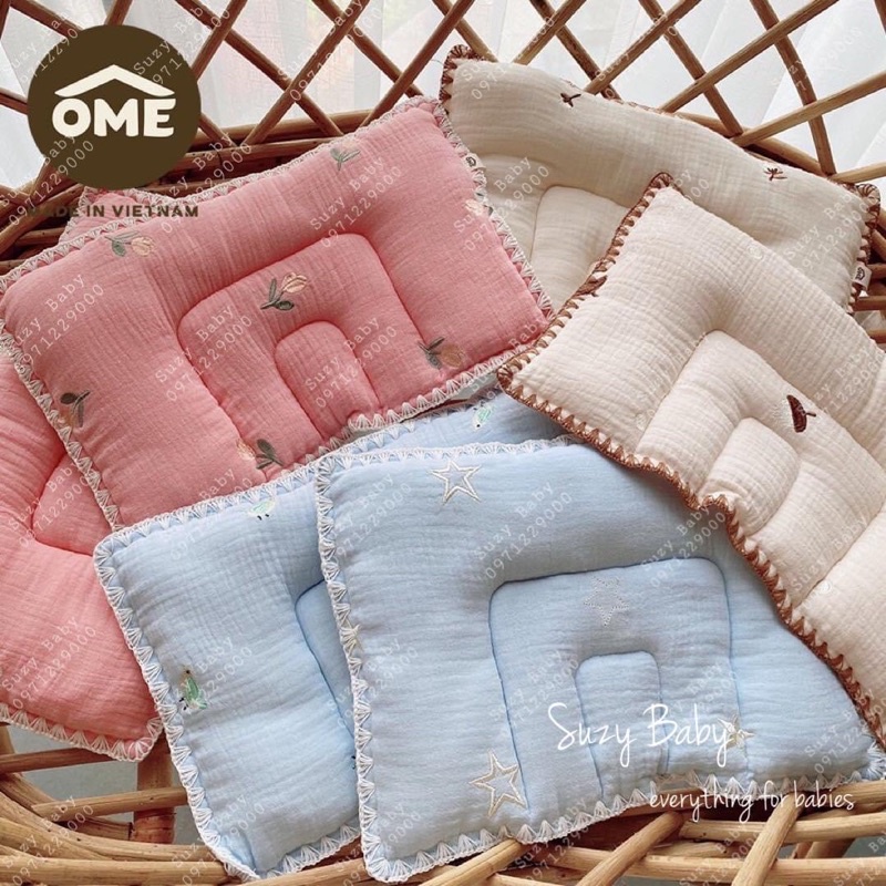 SET CHĂN + GỐI OME THÊU TAY