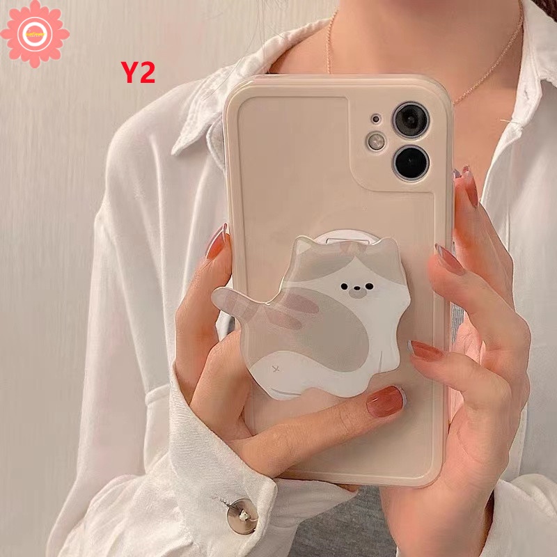 Giá Đỡ Điện Thoại Dạng Nhẫn Đeo Tay Hình Mèo Hoạt Hình Đáng Yêu