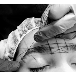 Cuộn Chỉ Đo Lông Mày Than Hoạt Tính Vẽ Lông Mày