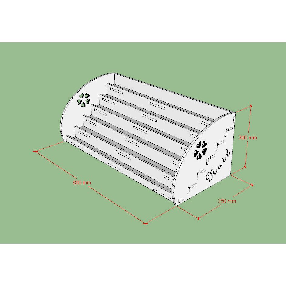 Kệ đựng Sơn Nail 6 tầng ngăn