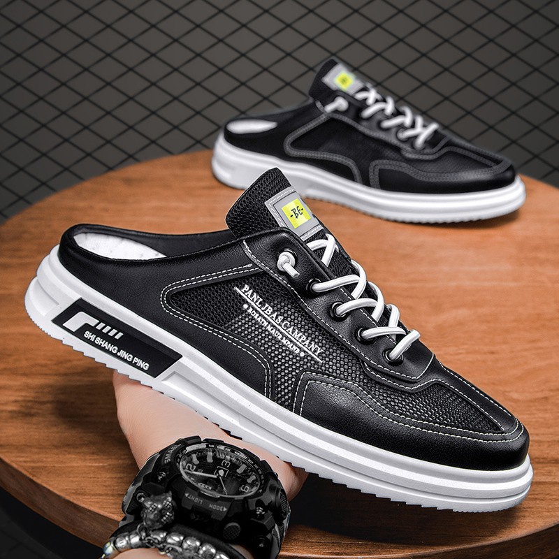 Giày lười phối lưới thoáng khí size 39-44 K60 phong cách cá tính thời trang mùa hè cho nam | BigBuy360 - bigbuy360.vn