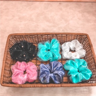 Scrunchies phối lưới kim tuyến sao cực xinh size siêu to