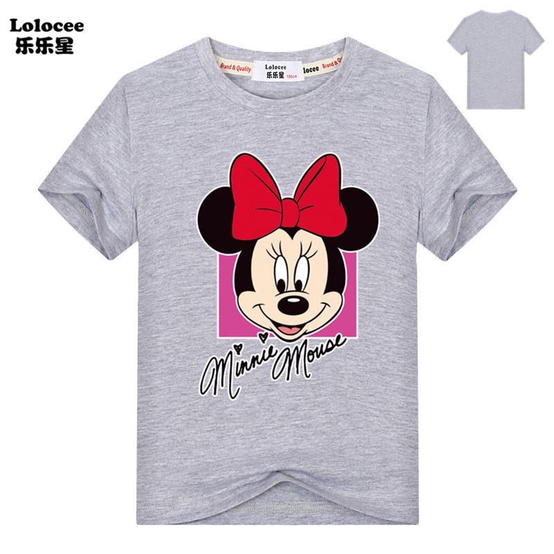 Áo thun trẻ em💖Áo cotton mát mịn họa tiết Chuột Minnie siêu kute dễ thương cho bé gái - SSSHOP
