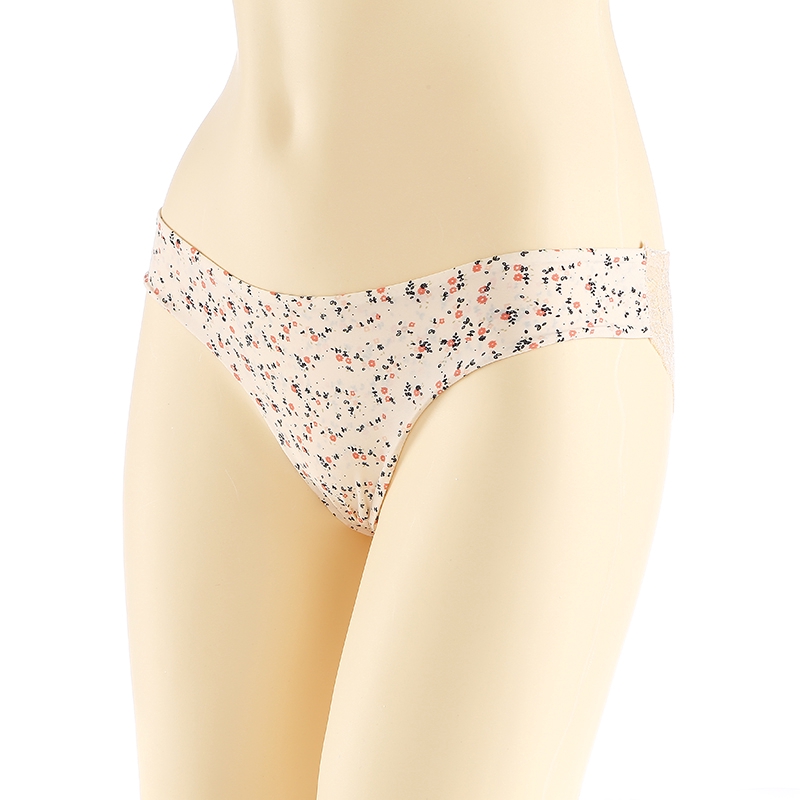 Set 3 quần lót ZXYOUPING màu trơn in họa tiết phối ren lưng thấp vô hình size S-XXL quyến rũ cho nữ