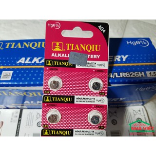 Vỉ 10 viên pin cúc áo Alkaline AG4 – LR626H – 377A