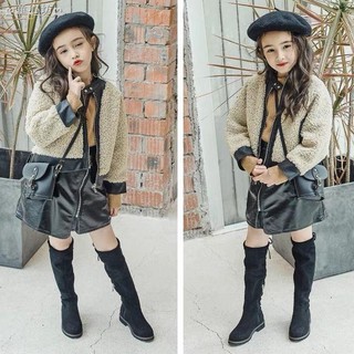 Giày boot cổ cao thời trang cho bé