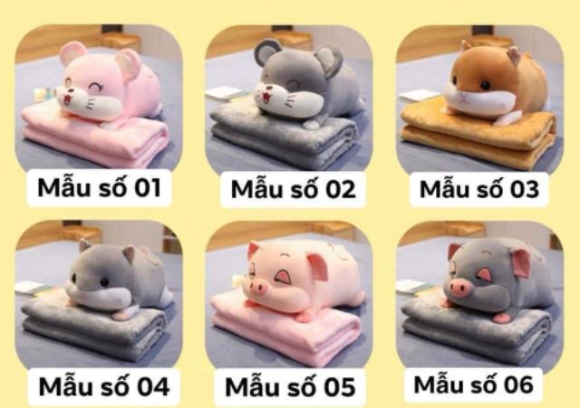 Chăn thú siêu kute 2in1