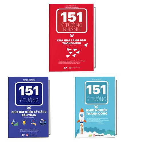 Sách - Combo 151 Ý Tưởng Người Lãnh Đạo Thông Minh + 151 Ý Tưởng Giúp Cải Thiện Bản Thân + 151 Ý Tưởng Khởi Nghiệp