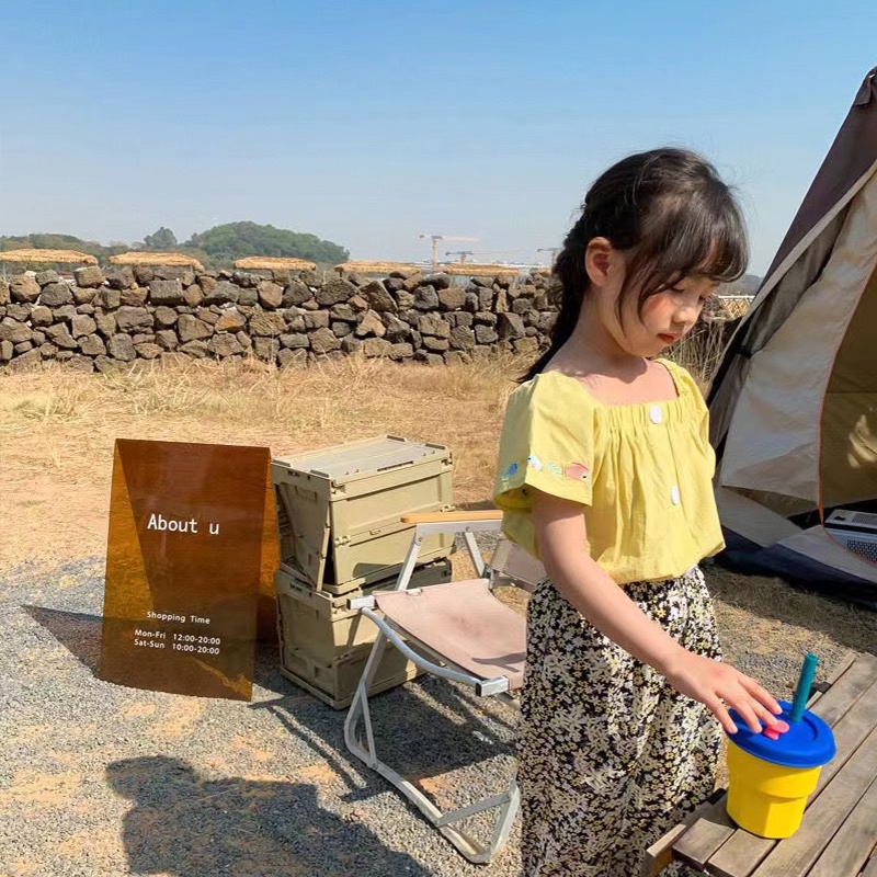 Quần Dài Chống Muỗi Dáng Suông Họa Tiết Hoa Nhí Xinh Xắn Cho Bé Từ 1-8 Tuổi