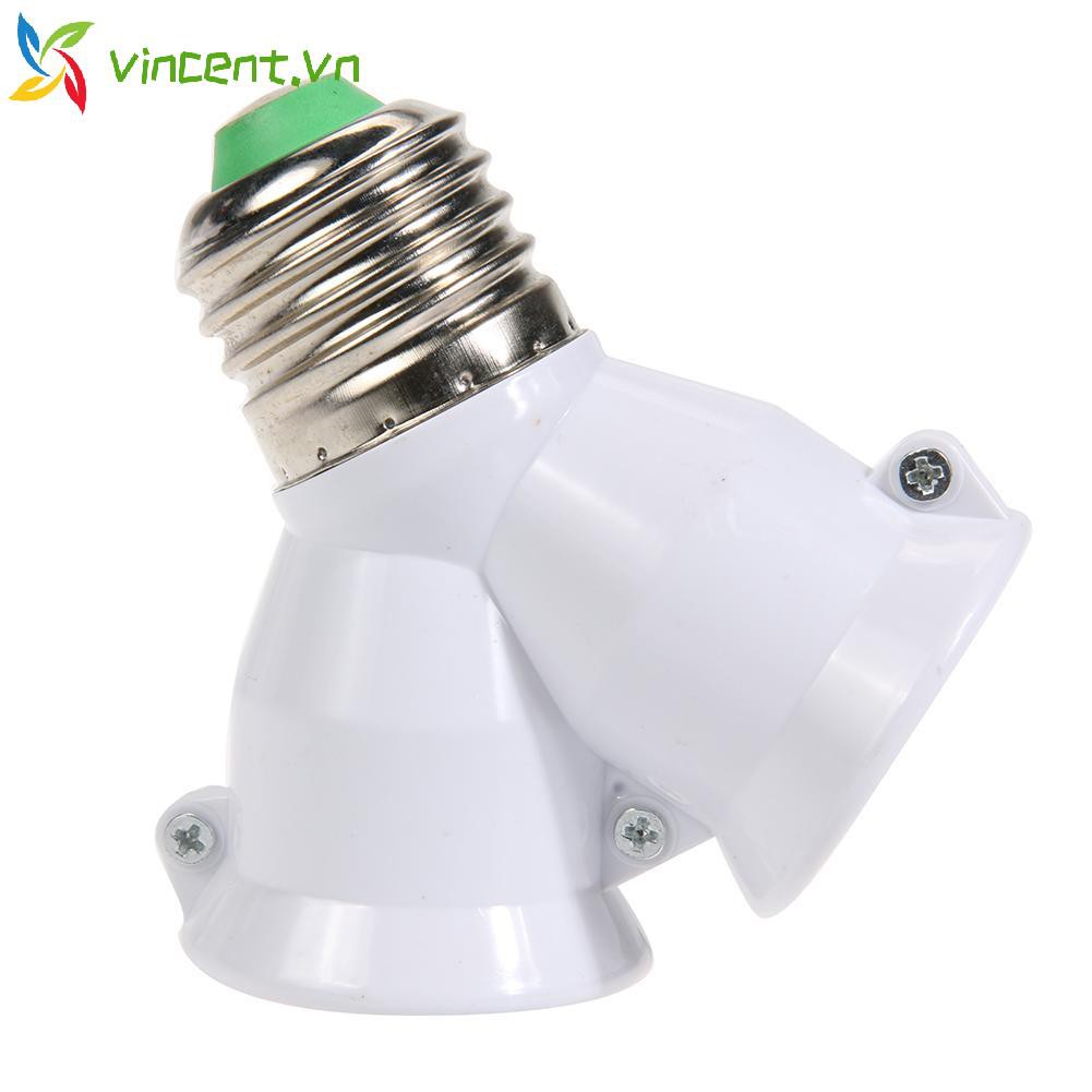 Đui Đèn Chia Cổng 2 Trong 1 E27