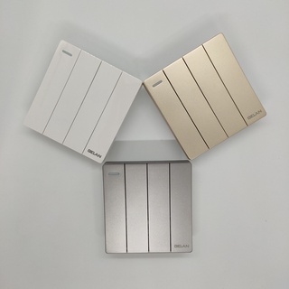 [Series E6] Bộ công tắc bốn 1 chiều/ 2 chiều 16A GELAN