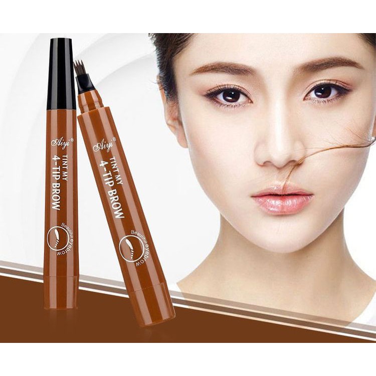 Bút kẻ chân mày phẩy sợi chống nước 4D Suake