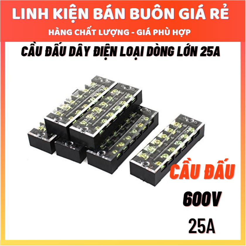 Cầu Đấu Dây Điện Các Loại 25A - Cầu nối dây điện 25A