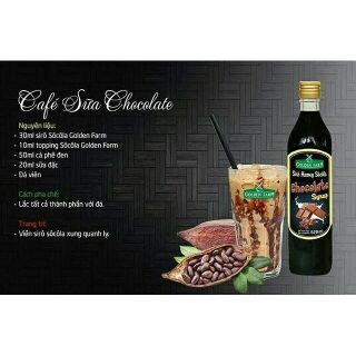 Siro socola Goldern Farm 520ml/700ml