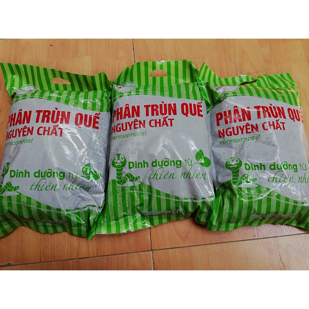 Phân Trùn Quế Nguyên Chất Lavamix 2Kg Phân Hữu Cơ Bón Rau và Cây Cảnh, Trộn Giá Thể Trồng Cây