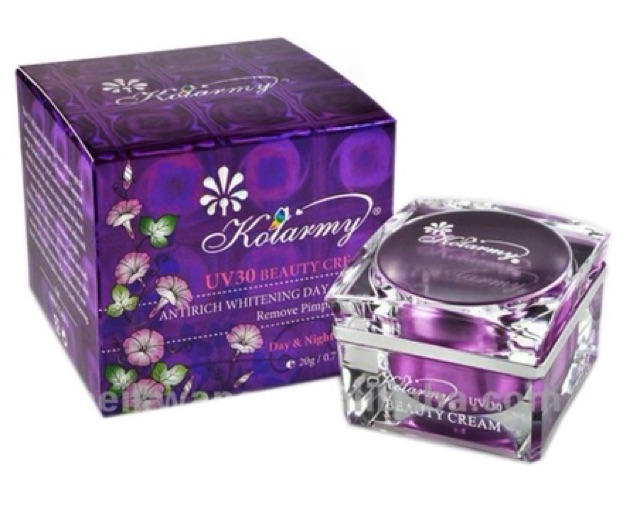 KOLARMY BEAUTY CREAM UV/30 ANTIRICH WHITENING DAY CREAM REMOVE PIMPLE ACNES.