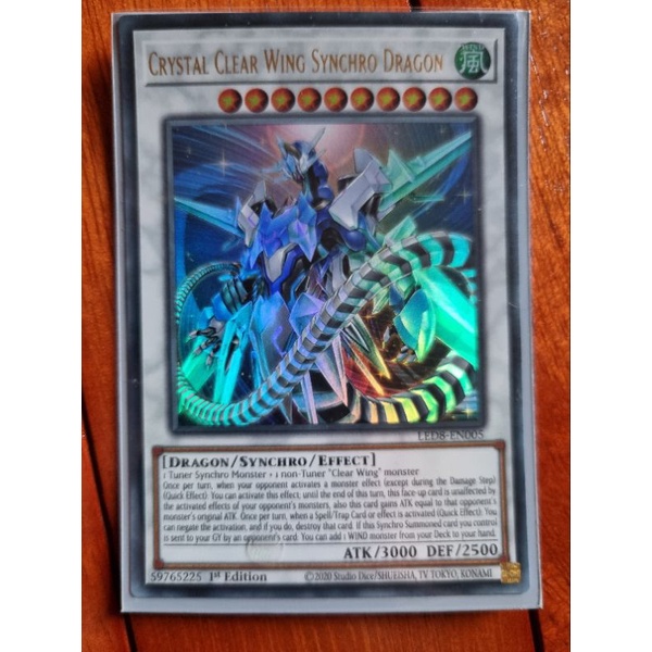 thẻ bài yugioh Crystal clear wing synchro dragon