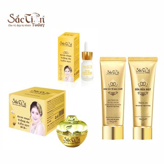 Bộ mụn trắng da liền sẹo Sắc Tiên Today ( 4 món ) giảm mụn liền sẹo, dưỡng da trắng sáng từ sâu bên trong