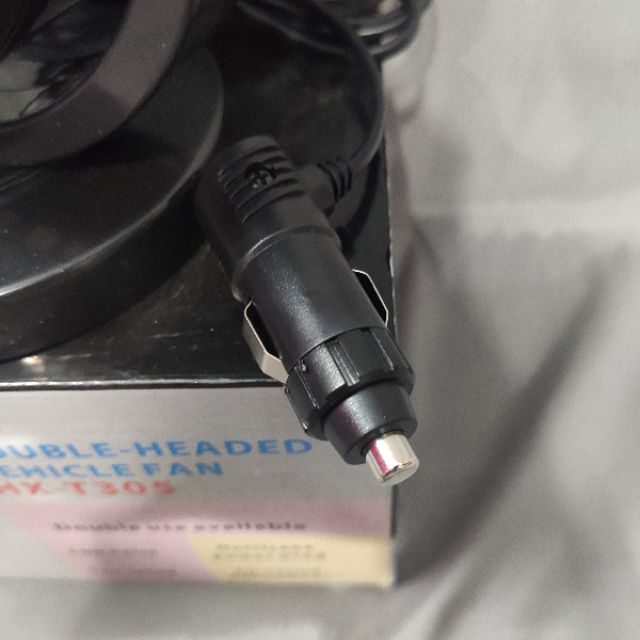 Quạt máy đôi mini 12V, xoay 360 tiện ích trên ô tô, xe hơi cao cấp