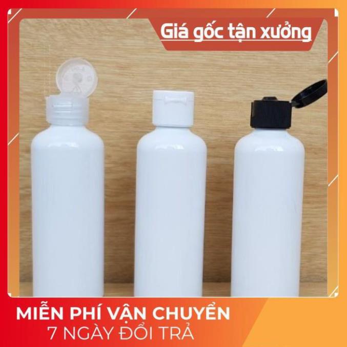 Chai Chiết Mĩ Phẩm ❤ GIÁ TỐT NHẤT ❤ Chai nhựa pet nắp bật Trắng Sữa 10ml,20ml,30ml,50ml,100ml đựng mỹ phẩm .