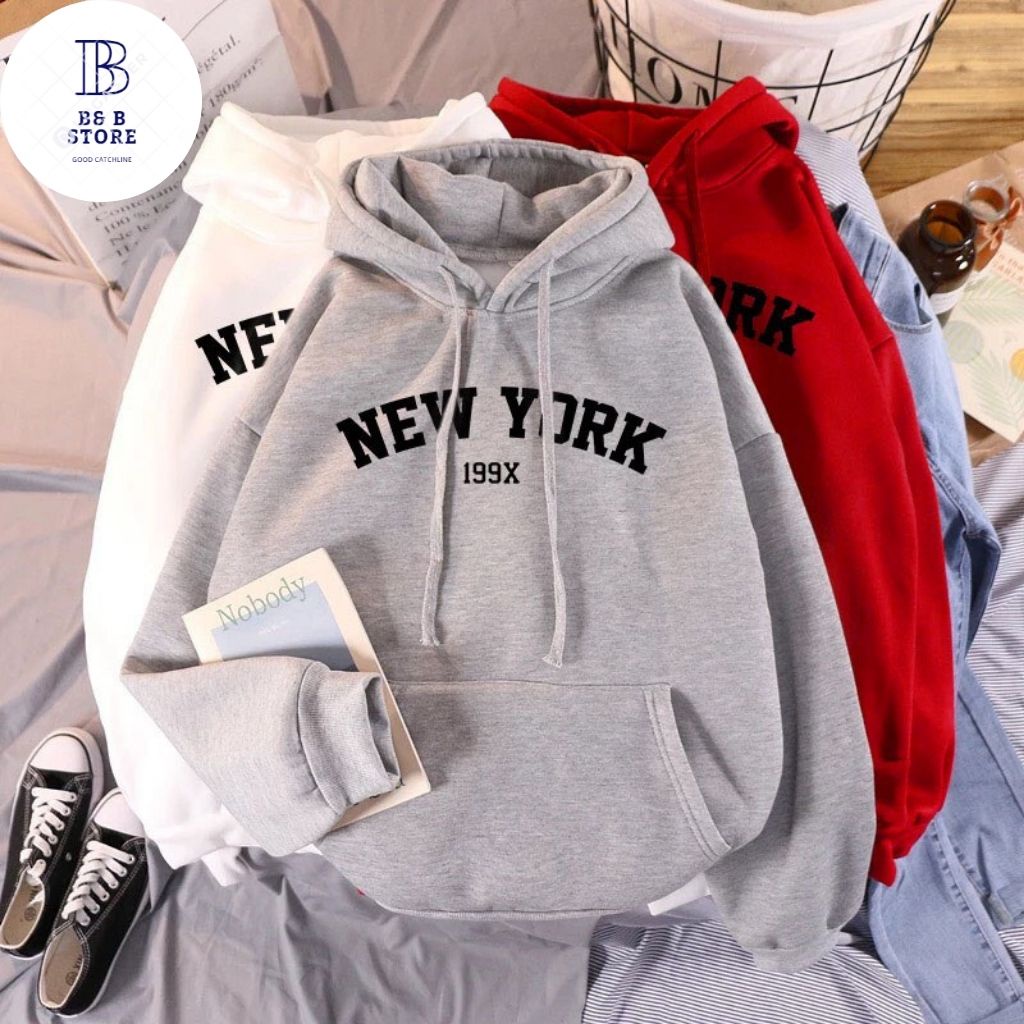 ÁO HOODIE IN NEW YORK 199X SIÊU ĐẸP NHIỀU MÀU NHIỀU SIZE