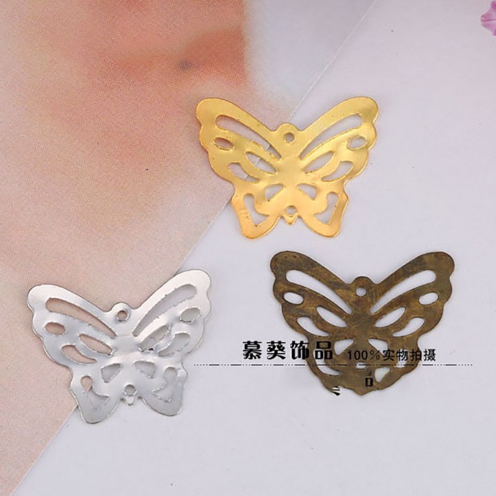 5 phiến hình bướm 22*18mm - nguyên liệu làm trâm, làm trang sức