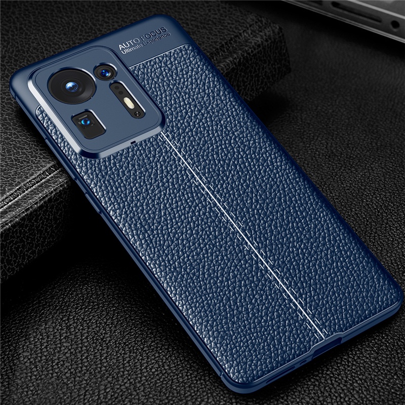 Ốp Điện Thoại TPU Silicon Phối Da PU Mềm Bảo Vệ Toàn Diện Sang Trọng Cho Xiaomi Mi Mix 4 Mix 3