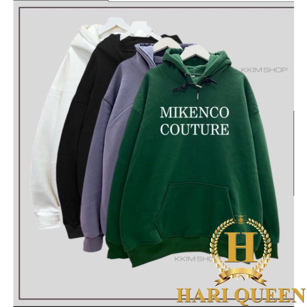 Áo hoodie nỉ cottong MIKENCO chữ ngực HARIQUEEN