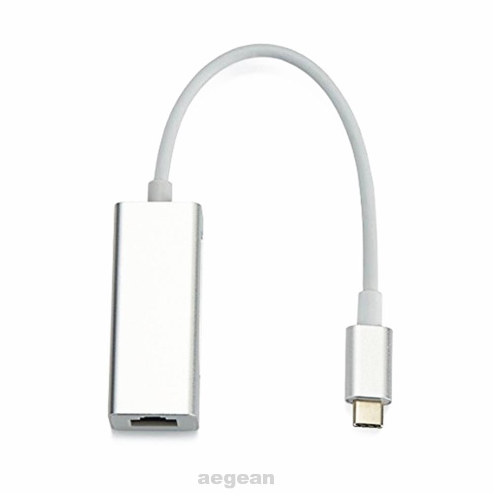 Accessories Aluminium Alloy Easy Operation External Professional Stable Wired For Computer Type-c To RJ45 Network Card | WebRaoVat - webraovat.net.vn