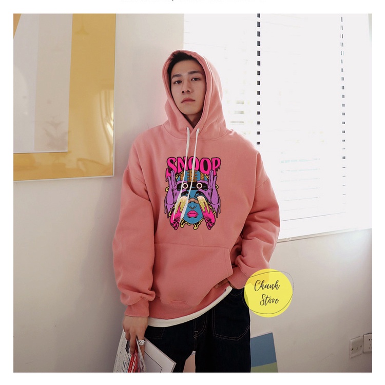 Áo Hoodie Form Rộng Unisex Snoop