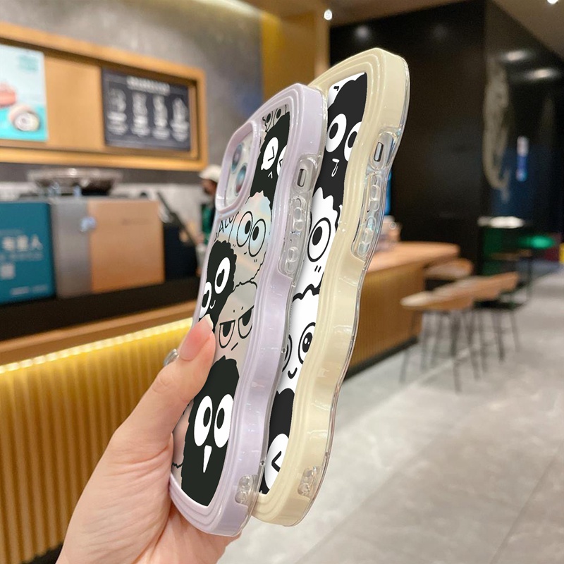 Suntaiho ốp lưng Ốp Điện Thoại TPU Mềm Trong Suốt Hình Bùi Nhùi Đáng Yêu Cho iPhone 11 11 Pro 13 12 Pro Max X XS Max XR 7 8 Plus