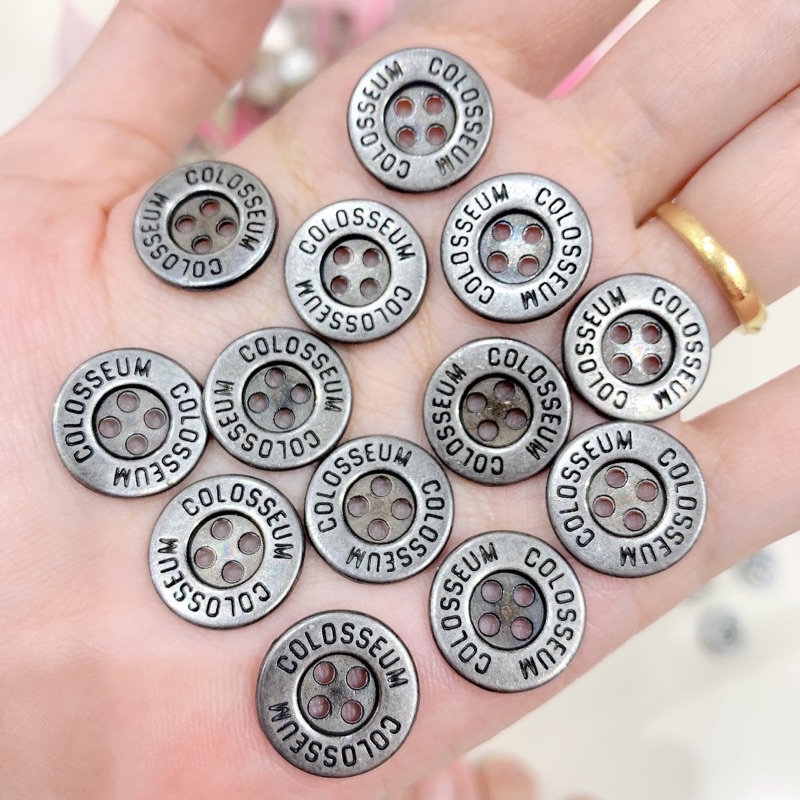 20 nút ( cúc ) áo kim loại 15mm