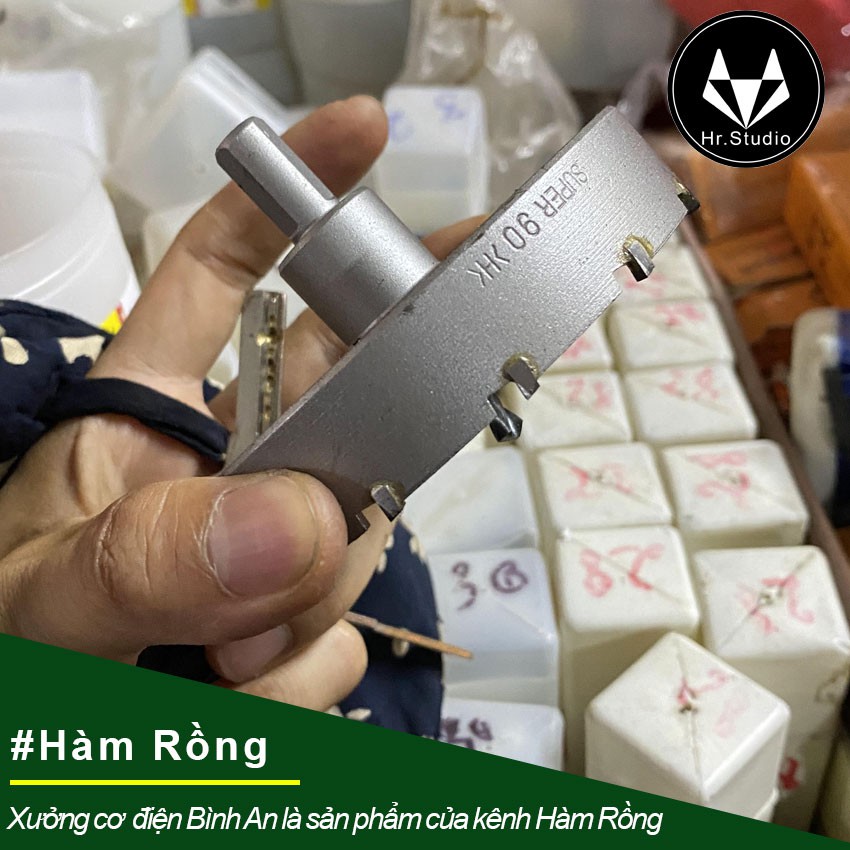 Mũi khoan vét lỗ tròn phi 90mm cho thạch cao, tôn mỏng, đầu hợp kim