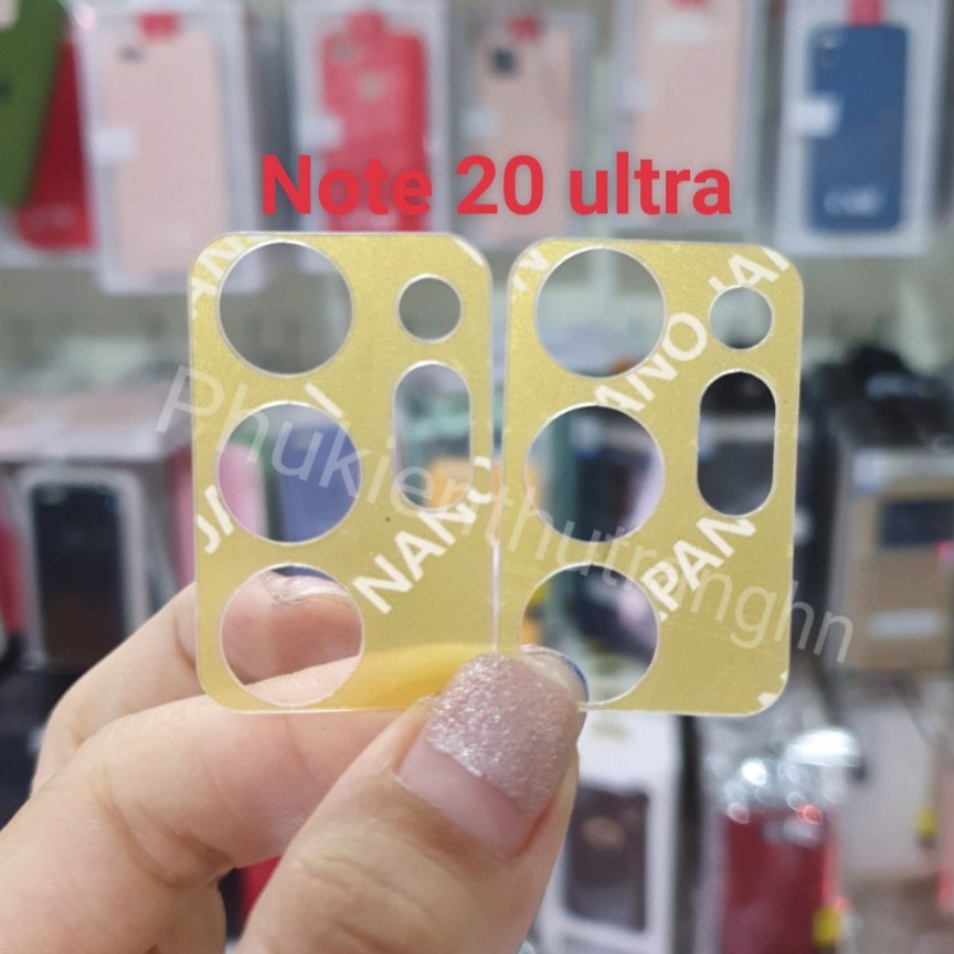 [ NOTE 20 Utra ] Dán cường lực nano bảo vệ camera Samsung NOTE 20 Ultra