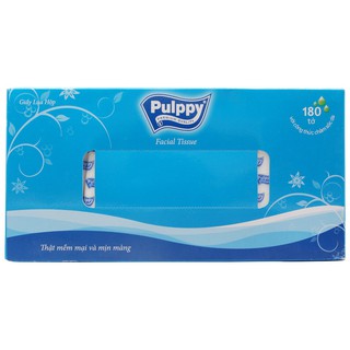 Khăn giấy lụa Pulppy hộp 180 tờ