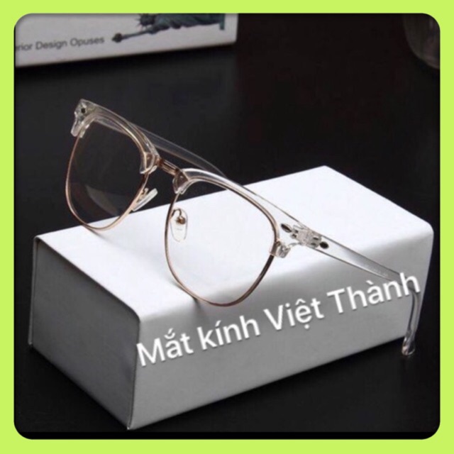 Kính trong suốt nửa viền xinh