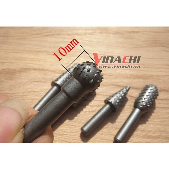BỘ 5 MŨI CHÀ GỖ CỐT 6.35MM HÀNG CAO CẤP