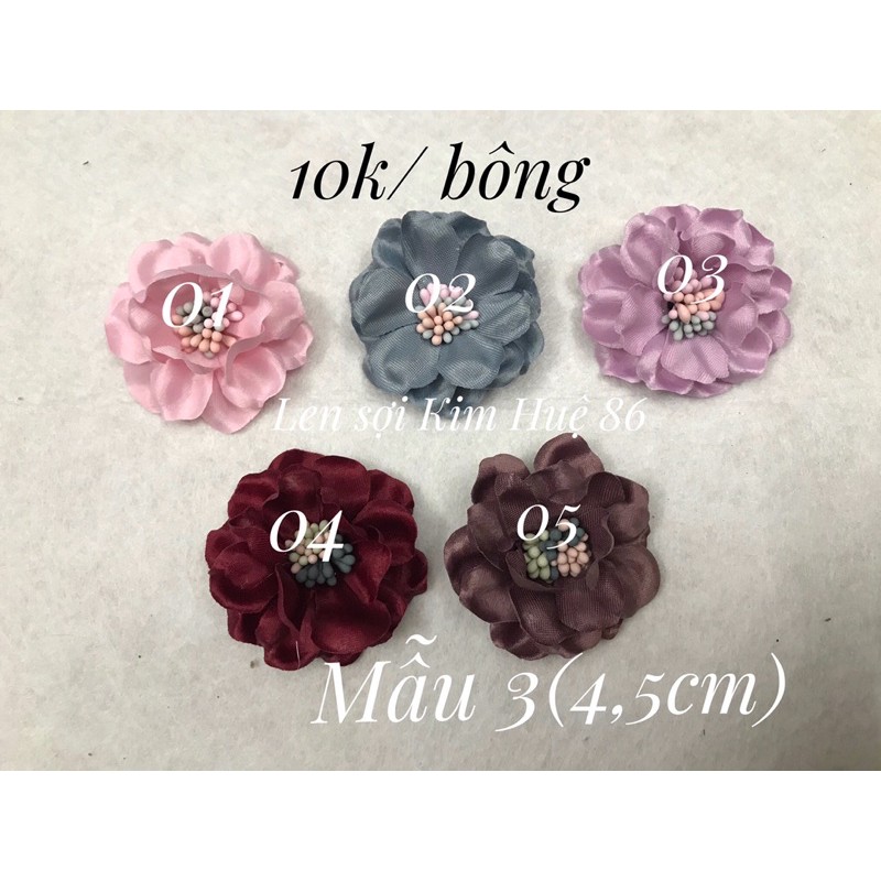 Các mẫu hoa trang trí (mẫu 1,2,3,6)