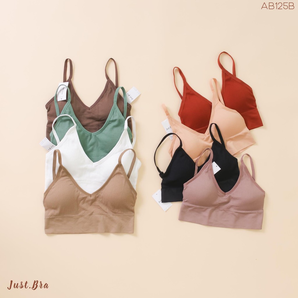 [Mã WABRJB031 giảm 10% đơn 99k] Áo ngực Just Bra thun gân khoét lưng cá tính AB125B | BigBuy360 - bigbuy360.vn