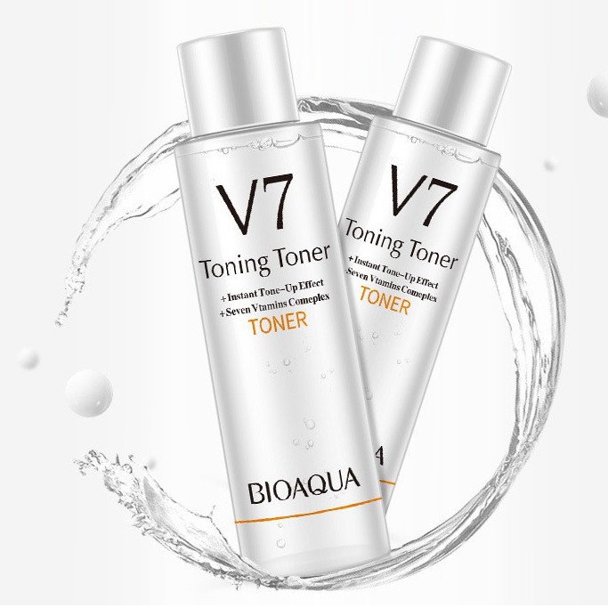 Nước hoa hồng dưỡng trắng da Bioaqua V7 Tender Care Toner (queen cosmetics)